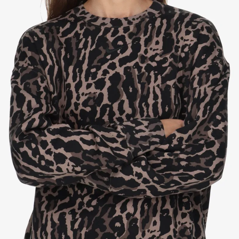 Nike W NSW PHNX FLC OS AOP CREW 