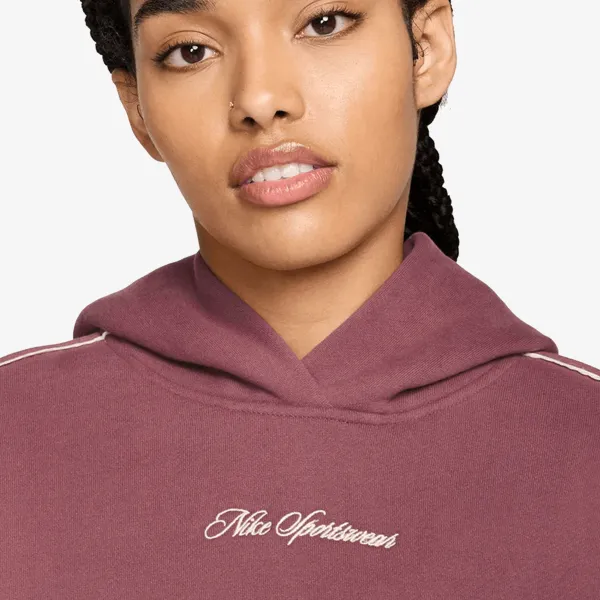 Nike W NK STDO FLC MW CRP SCLOP HDY 