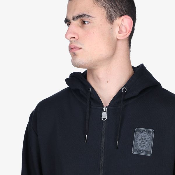 Lonsdale LONSDALE BLK LION FZ HOODY 