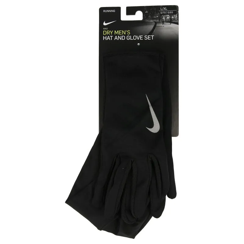 Nike MEN'S NIKE RUN DRY HAT AND GLOVE SET L/X 