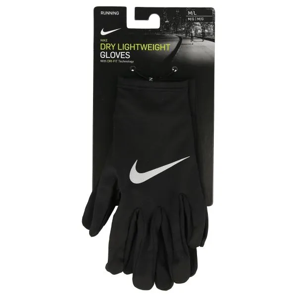 Nike NIKE MILER RUNNING GLOVE M/L BLACK/SILVE 