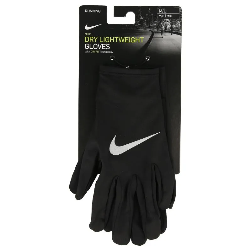 Nike NIKE MILER RUNNING GLOVE M/L BLACK/SILVE 