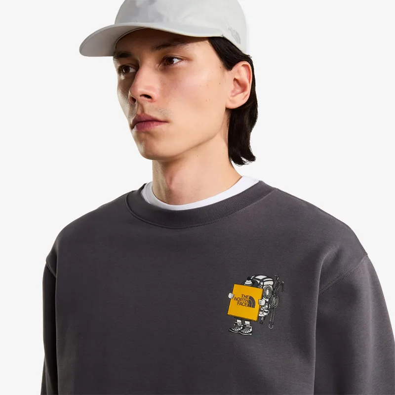 The North Face U GEAR UP GET OUT RLX CREW-GRAPHIC 