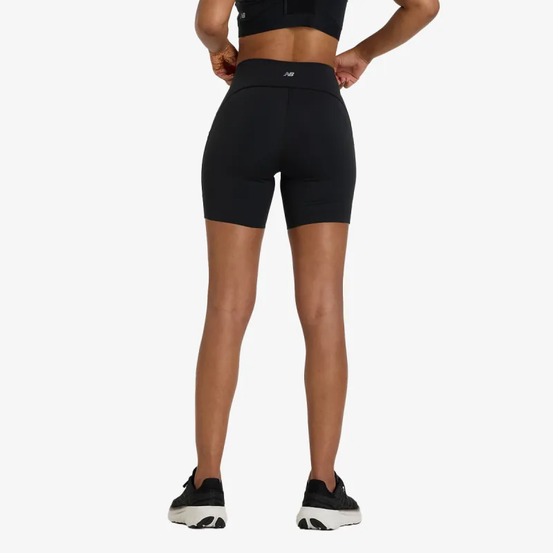 New Balance NB Sleek Pocket High Rise Short 6