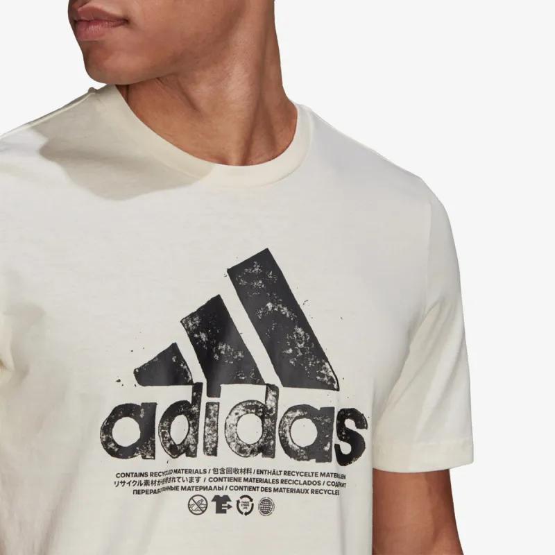 adidas RECYCLED COTTON LOGO GRAPHIC  