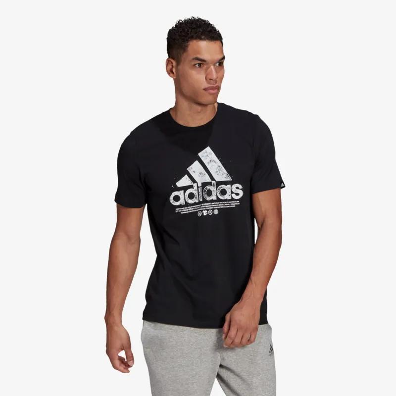 adidas RECYCLED COTTON LOGO GRAPHIC 